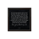 You Can't Skip Chapters | Wood Sign