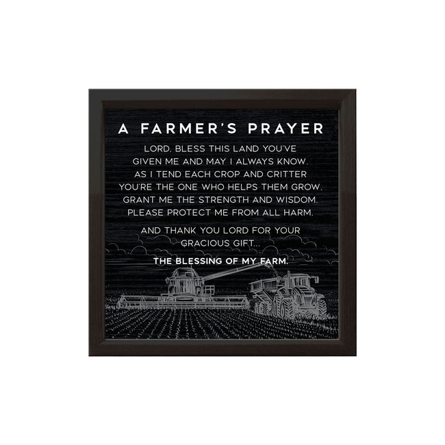 A Farmers Prayer | Wood Sign