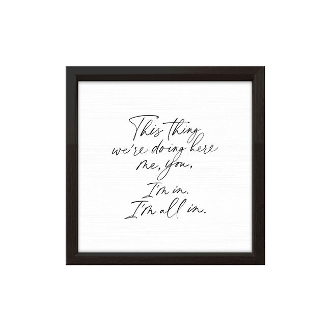 I'm All In | Wood Sign