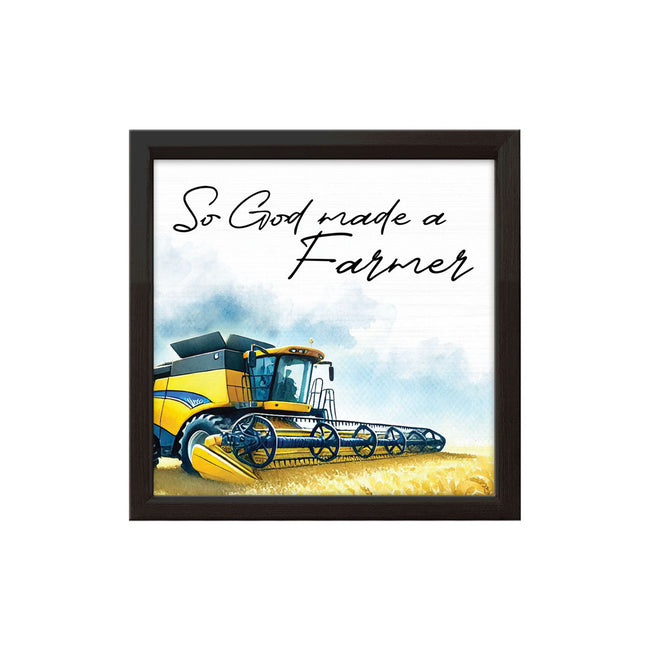 So God Made A Farmer - NH | Wood Sign