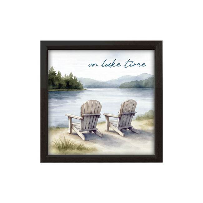 On Lake Time | Wood Sign