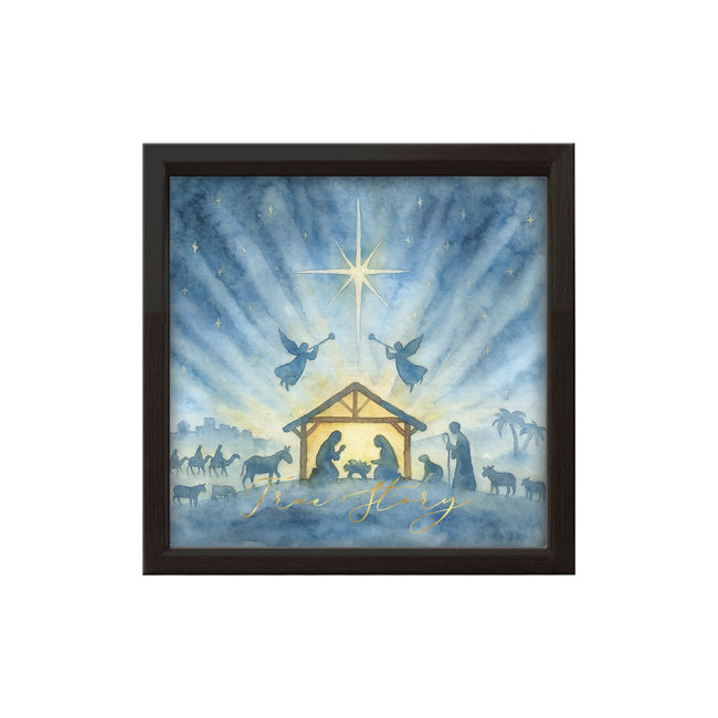 Nativity - True Story | Wood Sign