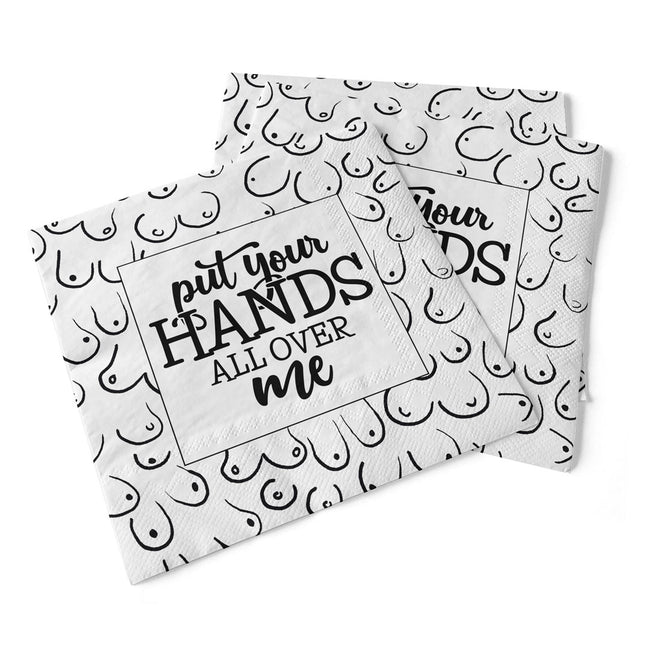 Put Your Hands All Over Me | Beverage Napkins