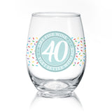 Fine Wine Birthday 40 | Wine Glass