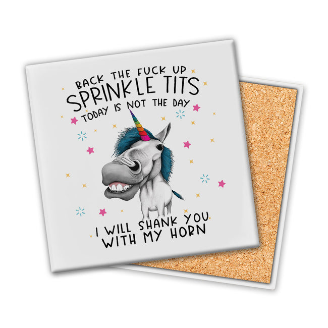Back The Fuck Up Sprinkle Tits | Coaster