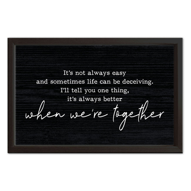 Better Together | Wood Sign