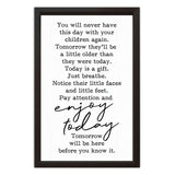 Enjoy Today | Wood Sign