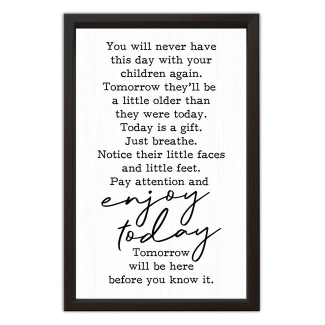 Enjoy Today | Wood Sign