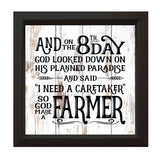 On The 8th Day God Made A Farmer | Wood Sign