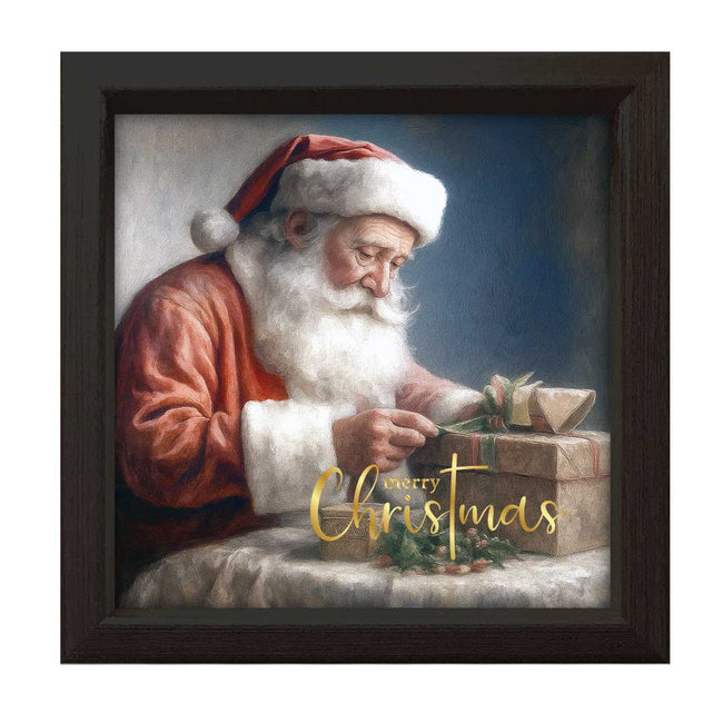 Vintage Santa - Merry Christmas | Wood Sign