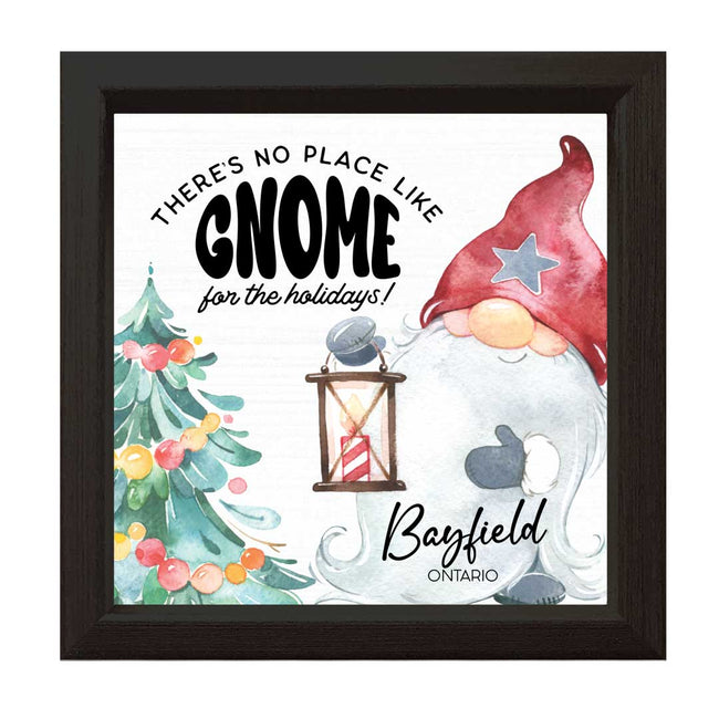 There's No Place Like Gnome PERSONALIZED | Wood Sign