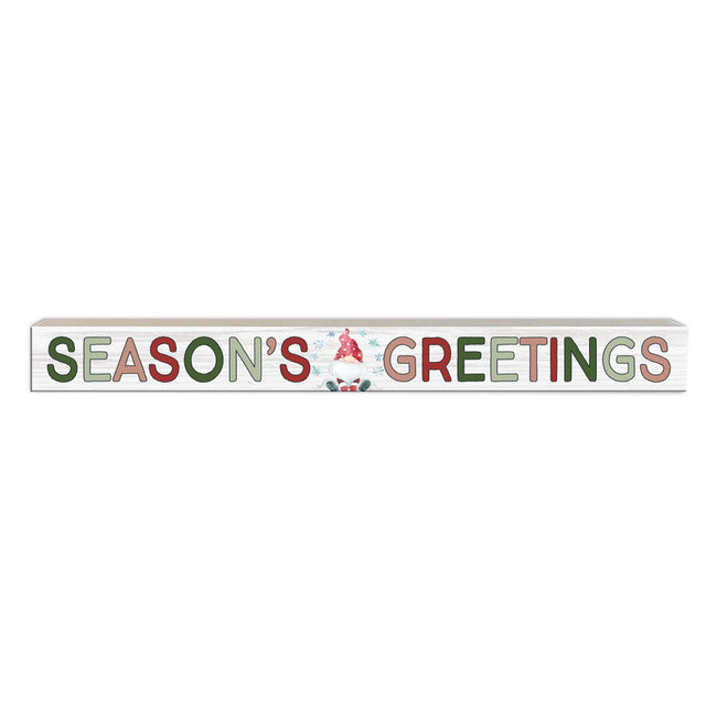 Season's Greetings | 'Skinny' Wood Sign