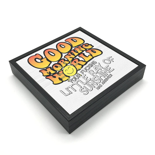Good Morning World | 'Chunky' Wood Sign