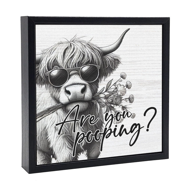 Are You Pooping | Wood Sign