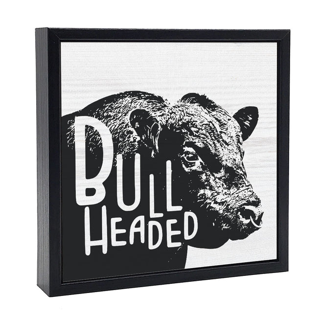 Bull Headed | Wood Sign
