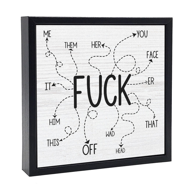 Fuck List | Wood Sign