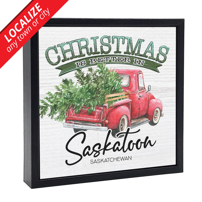 Christmas Is Better In PERSONALIZED | 'Chunky' Wood Sign