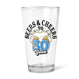 Beers & Cheers Birthday 30 | Beer Glass