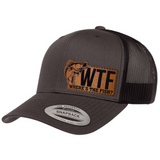WTF - Where's The Fish | Leather Patch Hat