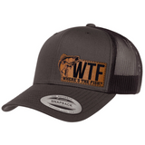 WTF - Where's The Fish | Leather Patch Hat