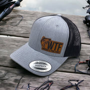 WTF - Where's The Fish | Leather Patch Hat
