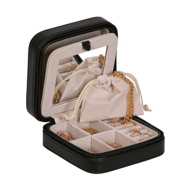 Vegan Leather Travel Case | Jewelry Box