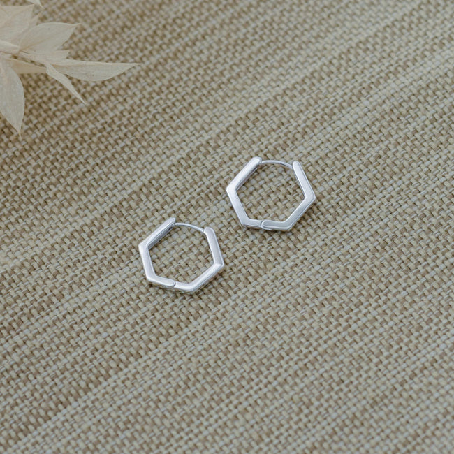 Penta Gleam Hoops | Earrings