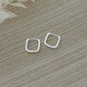 Petite Sq Hoop Earrings