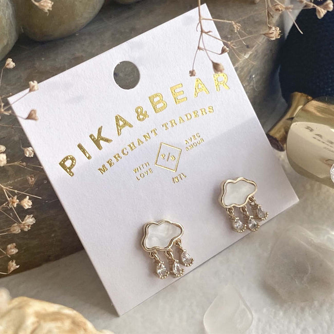 Wilhelm Mother of Pearl Cloud | Earrings