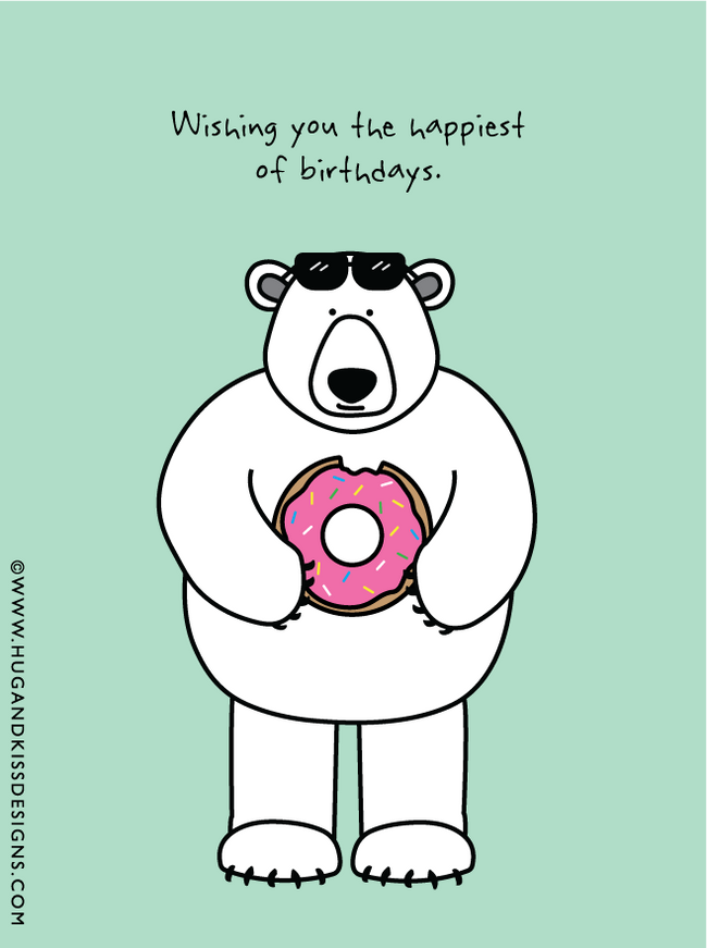 Wishing You The Happiest of Birthdays | Hug & Kiss Card