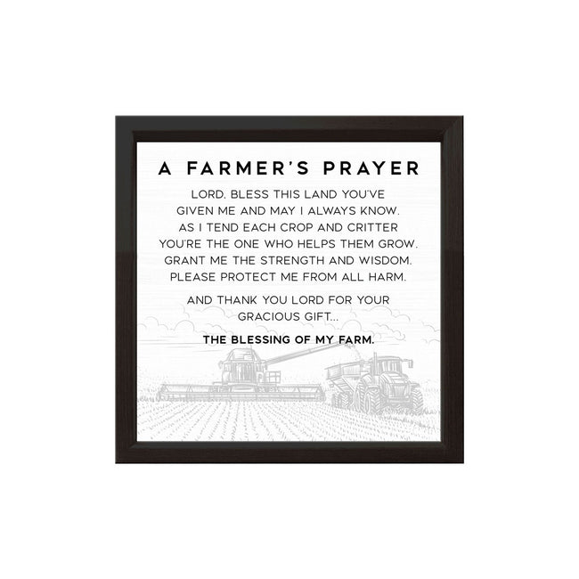 A Farmers Prayer | Wood Sign
