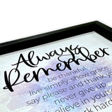 Always Remember | Wood Sign