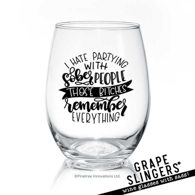 Sober People | Wine Glass