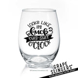 F--k This Sh-t O'Clock | Wine Glass