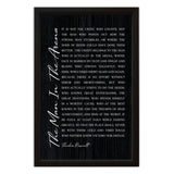The Man In The Arena | Wood Sign