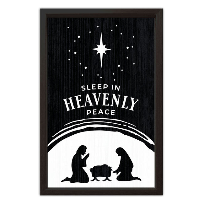 Sleep In Heavenly Peace | Wood Sign
