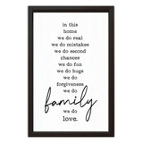 In This Home | Wood Sign