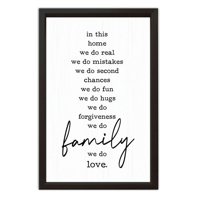 In This Home | Wood Sign