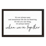 Better Together | Wood Sign