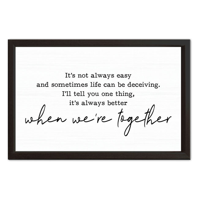 Better Together | Wood Sign