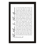 The Man In The Arena | Wood Sign