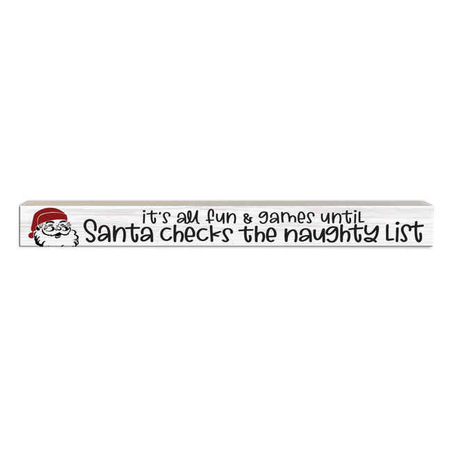 Naughty List | 'Skinny' Wood Sign