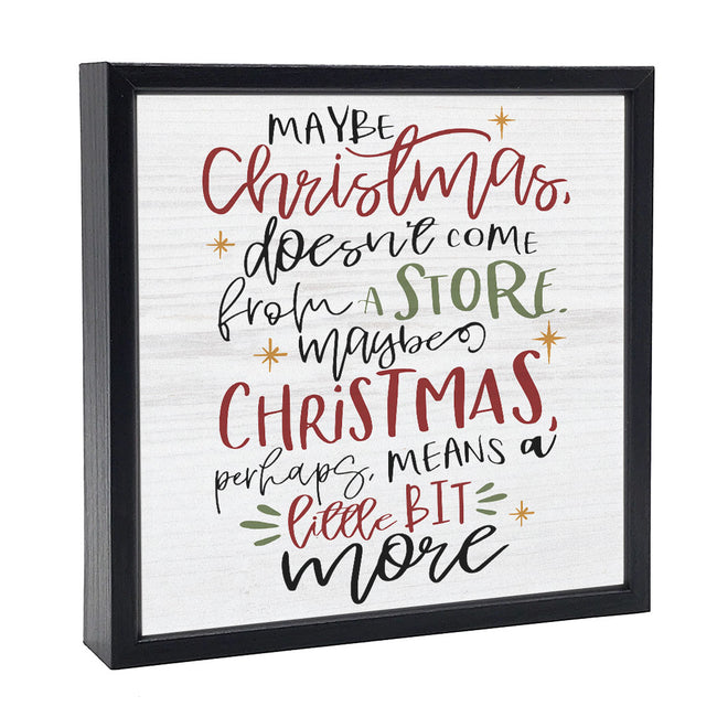 Maybe Christmas | 'Chunky' Wood Sign