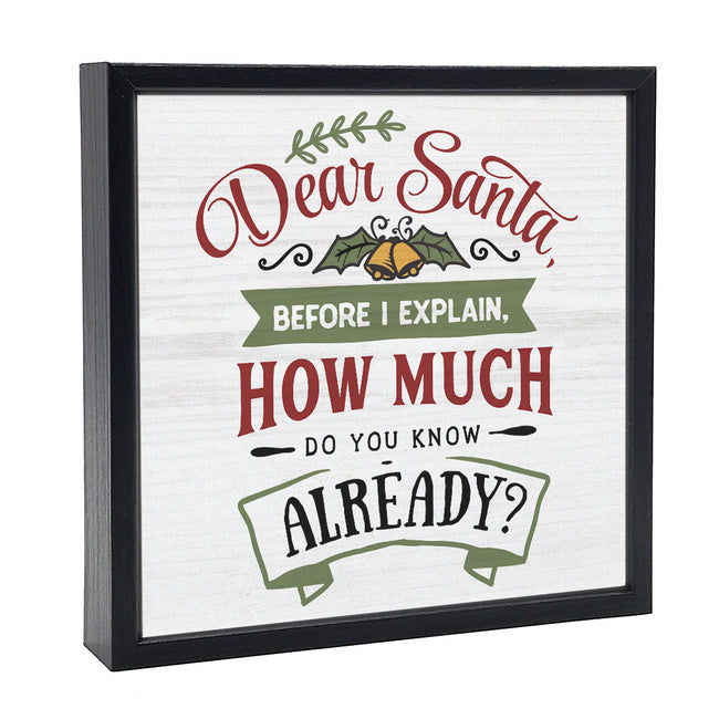 Dear Santa | 'Chunky' Wood Sign