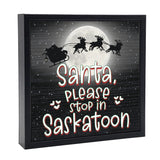 Dear Santa Please Stop PERSONALIZED | 'Chunky' Wood Sign
