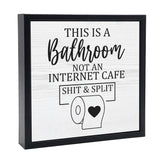 Shit & Split | 'Chunky' Wood Sign