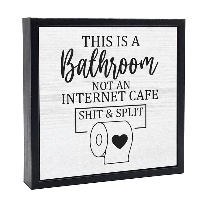Shit & Split | 'Chunky' Wood Sign