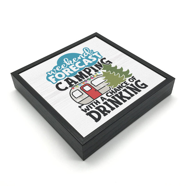 Weekend Forecast - Camping | 'Chunky' Wood Sign