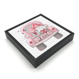 Valentine Gnome Truck | Wood Sign