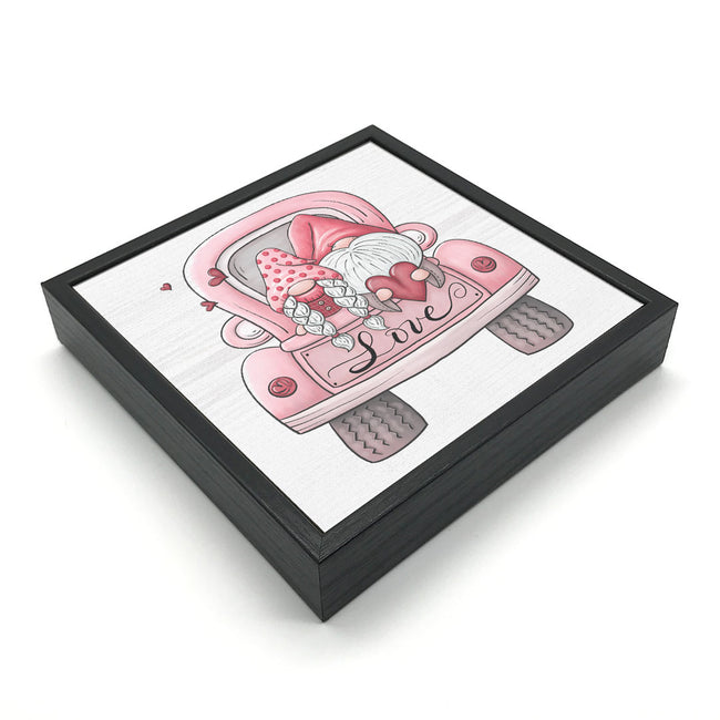 Valentine Gnome Truck | Wood Sign